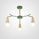 Люстра потолочная Imperiumloft Les color Impr_220505-23 3 ламп 9 м² цвет коричневый, зеленый