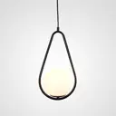 Светильник подвесной Imperiumloft Hoop drop Impr_213738-26 1 ламп 4 м² цвет белый, черный