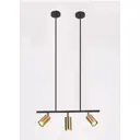 Светильник подвесной Imperiumloft Long john Impr_243936-26 3 ламп 4 м² цвет прозрачный, черный, латунь