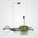 Светильник подвесной светодиодная Imperiumloft Palma Impr_248667-01 15 м² белый свет цвет белый, антрацит