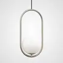 Светильник подвесной Imperiumloft Matthew mccormick hoop silver mila pendant Impr_179965-22 1 ламп 4 м² цвет серебристый, белый