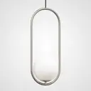 Светильник подвесной Imperiumloft Matthew mccormick hoop silver mila pendant Impr_179967-22 1 ламп 4 м² цвет серебристый, белый