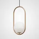 Светильник подвесной Imperiumloft Matthew mccormick hoop Impr_181903-22 1 ламп 4 м² цвет белый, бронзовый