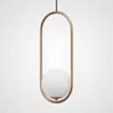 Светильник подвесной Imperiumloft Matthew mccormick hoop бронза mila pendant Impr_181904-22 1 ламп 4 м² цвет белый, бронзовый