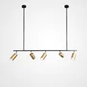 Светильник подвесной Imperiumloft Long john Impr_101742-26 5 ламп 7 м² цвет прозрачный/черный/латунь