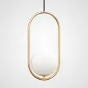 Светильник подвесной Imperiumloft Matthew mccormick hoop gold mila pendant Impr_109503-22 1 ламп 4 м² цвет белый, золотой