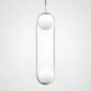 Светильник подвесной Imperiumloft Hoop duo Impr_140757-26 2 лампы 6 м² цвет хром/белый