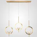 Светильник подвесной Imperiumloft Lotos Impr_177900-26 3 ламп 6 м² цвет прозрачный, латунь