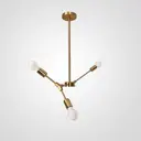 Люстра на штанге Imperiumloft Late Impr_193585-26 3 ламп 9 м² цвет латунь