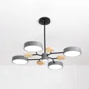 Люстра на штанге светодиодная Imperiumloft Meade lamps grey Impr_207857-26 40 м² белый свет цвет серый/бежевый/черный