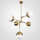 Люстра на штанге Imperiumloft Ball Impr_140552-26 5 ламп 15 м² цвет белый/латунь