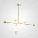 Люстра на штанге Imperiumloft Fitments Impr_140688-26 5 ламп 15 м² цвет белый/латунь