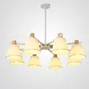 Люстра на штанге Imperiumloft Natura a white Impr_177988-26 8 ламп 24 м² цвет белый