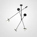 Люстра подвесная светодиодная Imperiumloft Talk Impr_212823-26 15 м² белый свет цвет черный