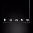 Люстра подвесная Imperiumloft Rh boule de cristal Impr_84808-22 5 ламп 10 м² цвет прозрачный/черный