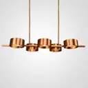 Люстра подвесная Imperiumloft Sound or6 suspension Impr_102140-26 5 ламп 30 м² цвет медный