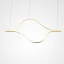 Светильник подвесной светодиодный Imperiumloft Tape light Impr_149481-49 23 м² теплый белый свет цвет белый/золотой