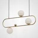 Светильник подвесной Imperiumloft Hoop Impr_101675-26 3 лампы 9 м² цвет белый/латунь