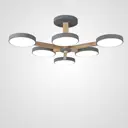 Люстра подвесная светодиодная Imperiumloft Turna gray 228856-26 30 м² белый свет цвет белый/серый