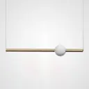 Светильник подвесной светодиодный Imperiumloft Orion globe 85411-22 5 м² белый свет цвет белый/золотой