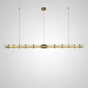 Светильник подвесной светодиодный Imperiumloft Optima 204461-23 30 м² теплый белый свет цвет прозрачный/латунь