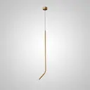 Светильник подвесной светодиодный Imperiumloft Zakris 232511-23 1 м² нейтральный белый свет цвет прозрачный/латунь