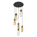 Светильник подвесной Eglo Littleton 44054 6 ламп 10 м² цвет коричневый, черный