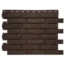 Фасадная панель Альта-профиль Кирпич Рижский Эко 710x560x21мм коричневый 8м² 20шт