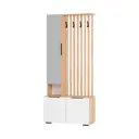 Комплект мебели для прихожей Bts Сандра ПР-03 80.2x182.6x35 см ЛДСП цвет дуб крафт золотой/белый