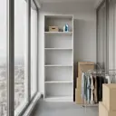 Шкаф открытый Лион с 4 полками 80х232,2х54,5 ЛДСП белый