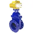 Задвижка клиновая с электроприводом Dn.ru D040-05705 DN200 PN10 чугун ручка рычаг