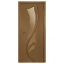 Комплект межкомнатной двери VFD 5ДО3 правый остеклённая 200x60см шпон цвет орех с коробом и наличниками