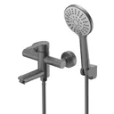 Смеситель для ванны Agger Easy A3121255 однорычажный цвет стальной серый