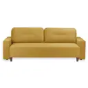 Диван Ramart Design Руна 80622995 228x85x100 см велюр цвет жёлтый/золотой