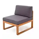 Садовый диван Joygarden ЛОТ206 70x80x85 см акация серый/серебристый