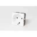 Розетка встраиваемая Spl Серия отсутствует 200075 с заземлением цвет белый