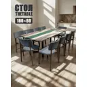 Стол прямоугольный Thetable 3.21 180 80 32 1.1 180x80 см композитный материал цвет бежевый