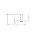 Дверная ручка на розетке KREAFORTA Бира без запирания цвет никель