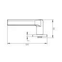 Дверная ручка на розетке KREAFORTA Паудер без запирания цвет никель