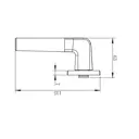 Дверная ручка на розетке KREAFORTA Акация без запирания цвет никель