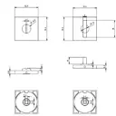 Фиксатор под ручку KREAFORTA ЦАМ цвет бронза