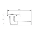 Дверная ручка на розетке KREAFORTA Ункель без запирания цвет никель