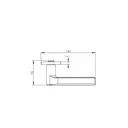 Дверная ручка на розетке KREAFORTA Паудер без запирания цвет белый