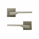 Дверная ручка на розетке KREAFORTA Мюлен без запирания цвет никель
