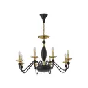 Люстра подвесная Arte Milano 810301.1.8.290.u.e14.bk.gd 8 ламп 24 м² цвет золотистый/черный