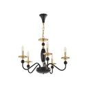 Люстра подвесная Arte Milano 810301.1.5.210.u.e14.bk.gd 5 ламп 15 м² цвет золотистый/черный