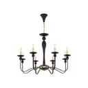 Люстра подвесная Arte Milano 820201.1.8.285.u.e14.bk.gd 8 ламп 24 м² цвет золотистый/черный