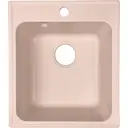 Мойка для кухни врезная Granfest Z 17 48x42 см глубина чаши 18 см кварцевый песок цвет светло-бежевый