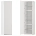 Шкаф распашной Амьен белый с 6 полками 60х232,2х54,5 ЛДСП каркас белый