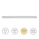 Светильник линейный светодиодный Ledvance 585 мм 6.5 Вт теплый белый (желтый) свет